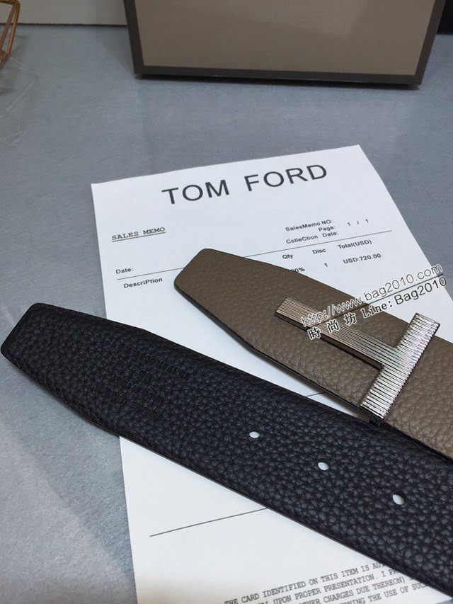 TOM FORD商務男士皮帶 湯姆福特雙面小牛皮腰帶  jjp1877
